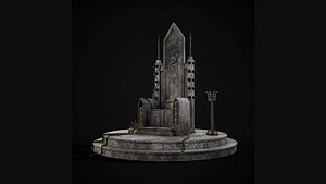 Old Stone throne Ancient