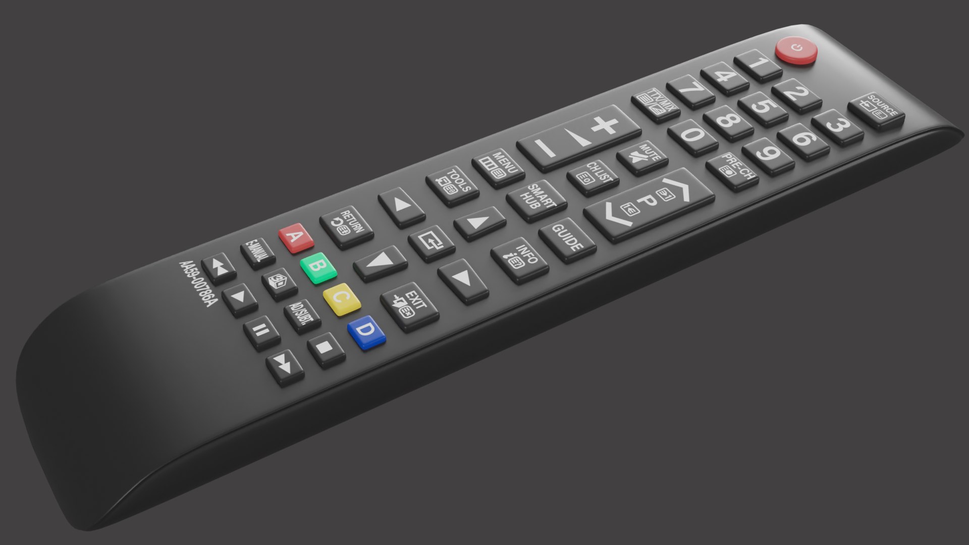 3D Tv Remote Model - TurboSquid 2233297