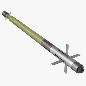 fim 92 stinger missile 3d model