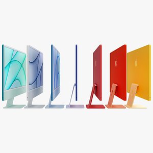 3D iMac 2021 24 model