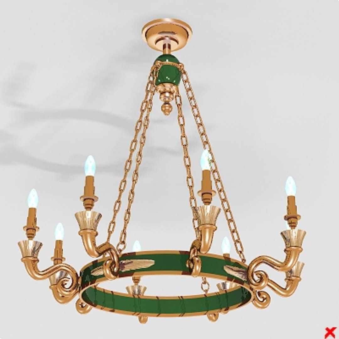 3d Model Chandelier Light Lamp