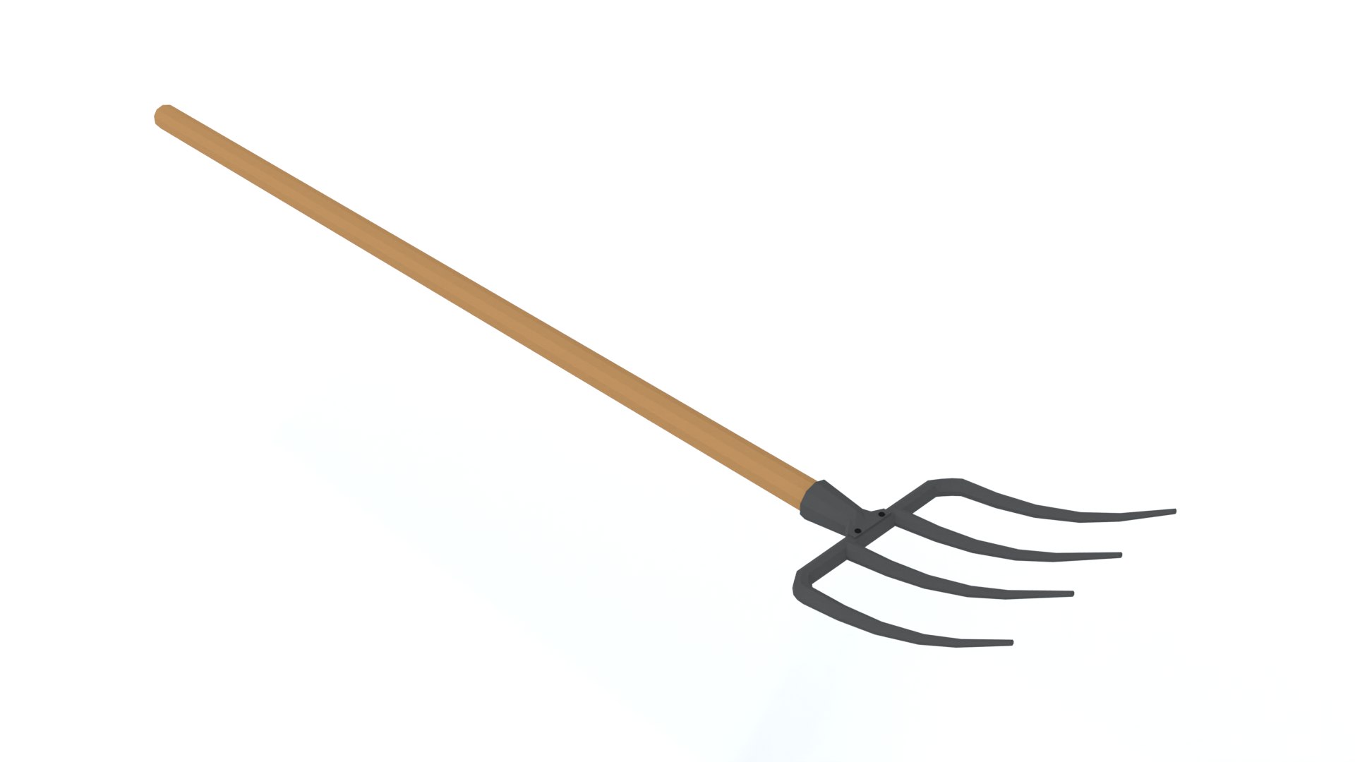 3D Low Poly Cartoon Pitchfork TurboSquid 1846429