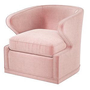 3D Eichholtz Dorset Velvet Swivel Chair
