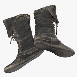 Leather Boots Laying