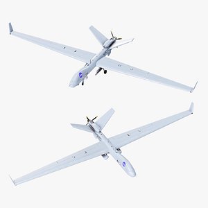MQ-9B SkyGuardian - SeaGuardian UAV Package 3D model