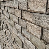 Stone Block Medieval Wall