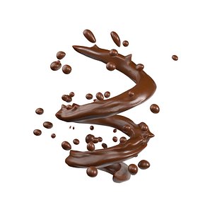 Chocolate splash v7 3D