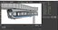 Hängende Einschienenbahn mit Zug, ausgerüstet für Cinema 4D