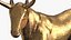 3D Brook Iron Bull Figurine 3 color model