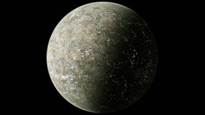 3D 8K Alien Radioactive Planet 12 model