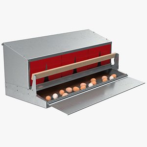 Large Reversible Rollaway Nest Box with Eggs