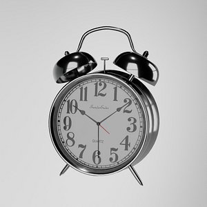 3D Vintage Alarm Clock model