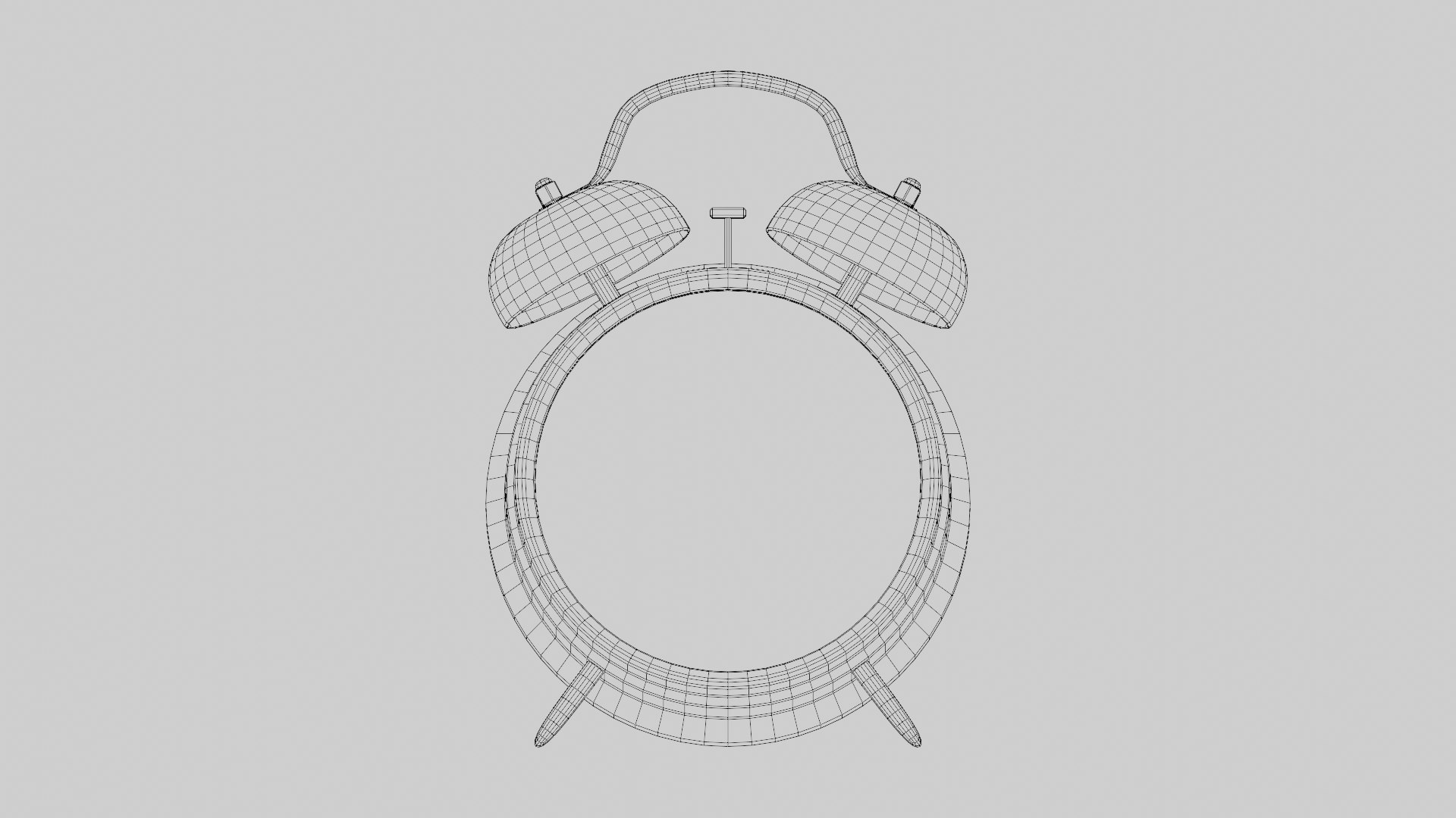 3D Vintage Alarm Clock Model TurboSquid 1989035