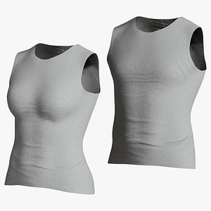 Ribbed Singlet 01 - Recolorable Parametric Tank Top for Metahuman MH UE5 MHPKG