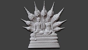 Lucky Human Statues 3D model