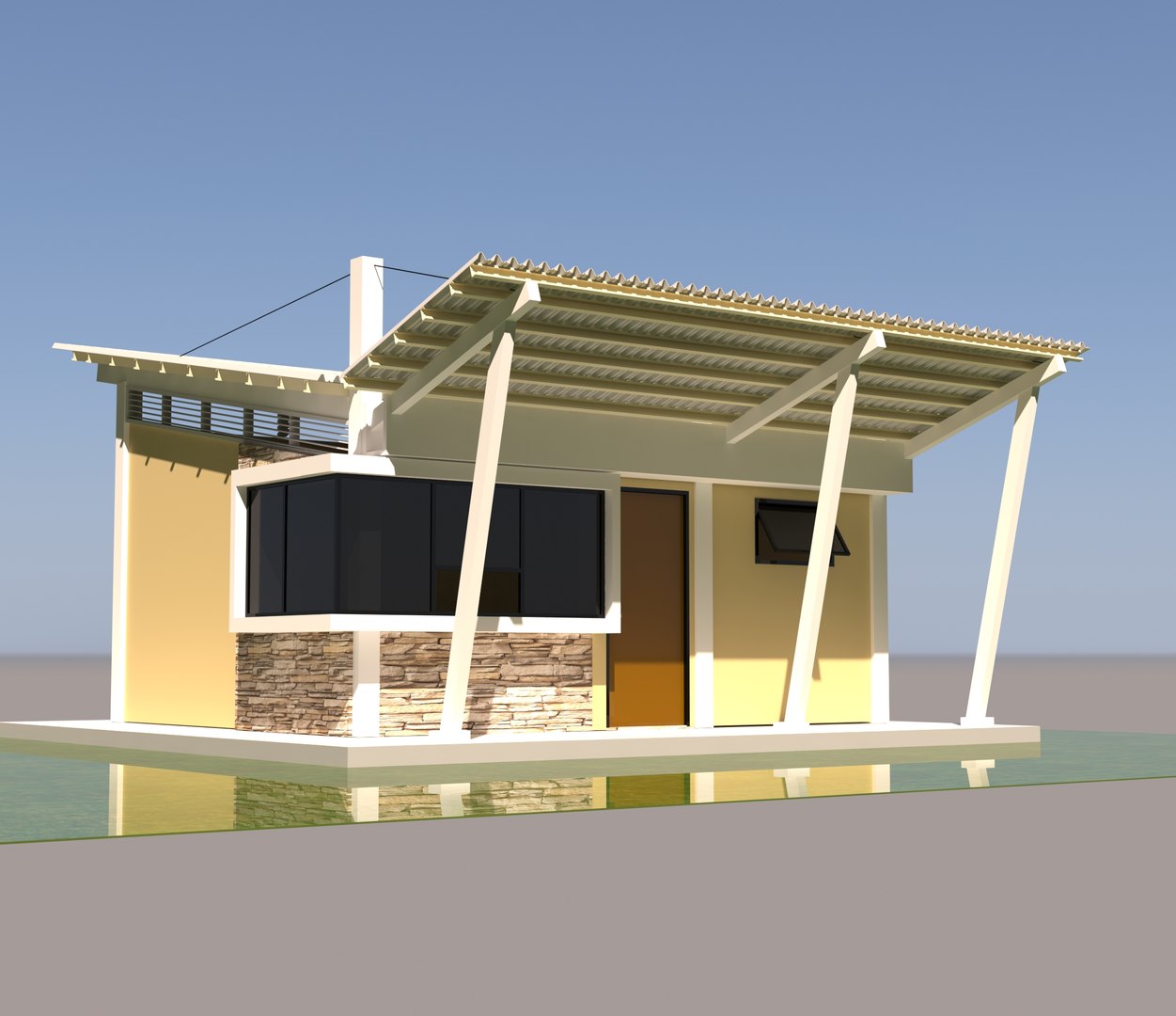 3D Architecture-Security Building Model - TurboSquid 2113946