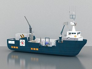 container ships 3D model