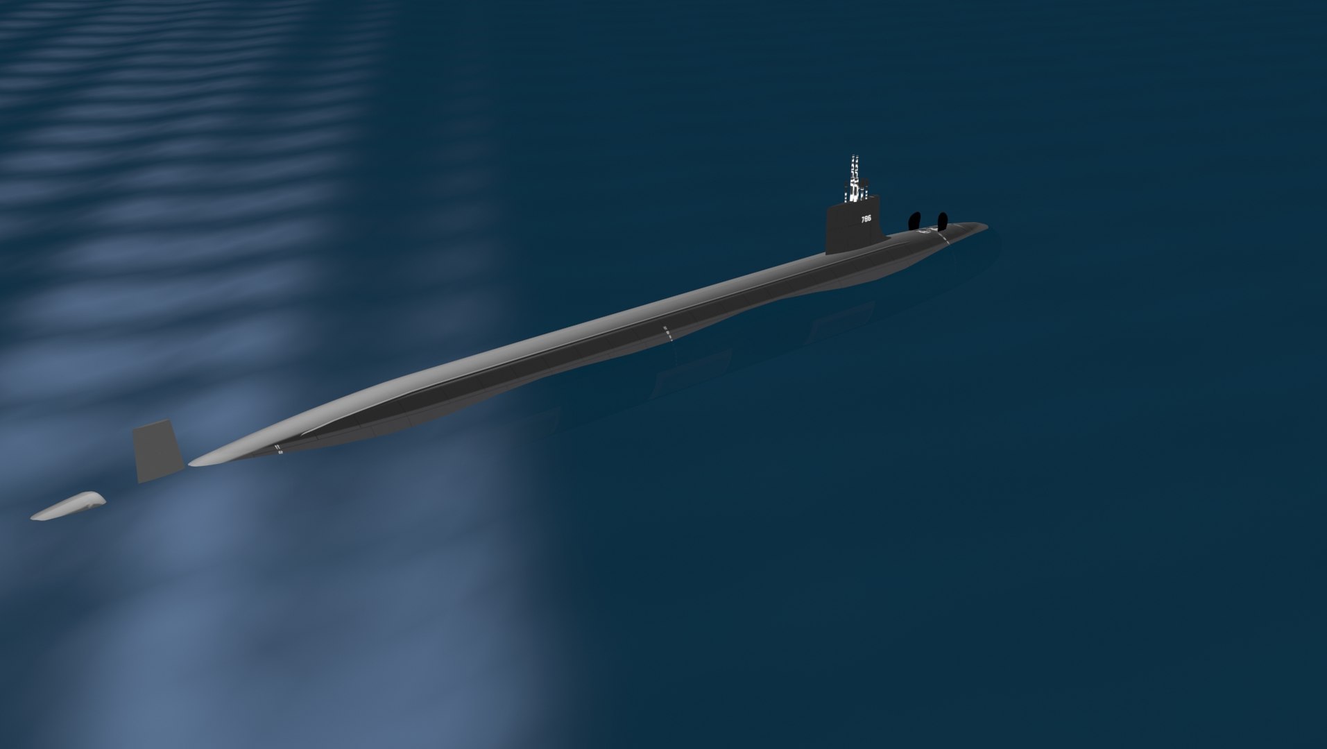 Virginia Class SSN 786 USS Illinois 3D Model - TurboSquid 1765583