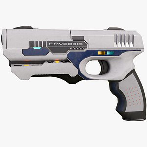 Sci-Fi Pistol 01 All PBR Unity UE Textures