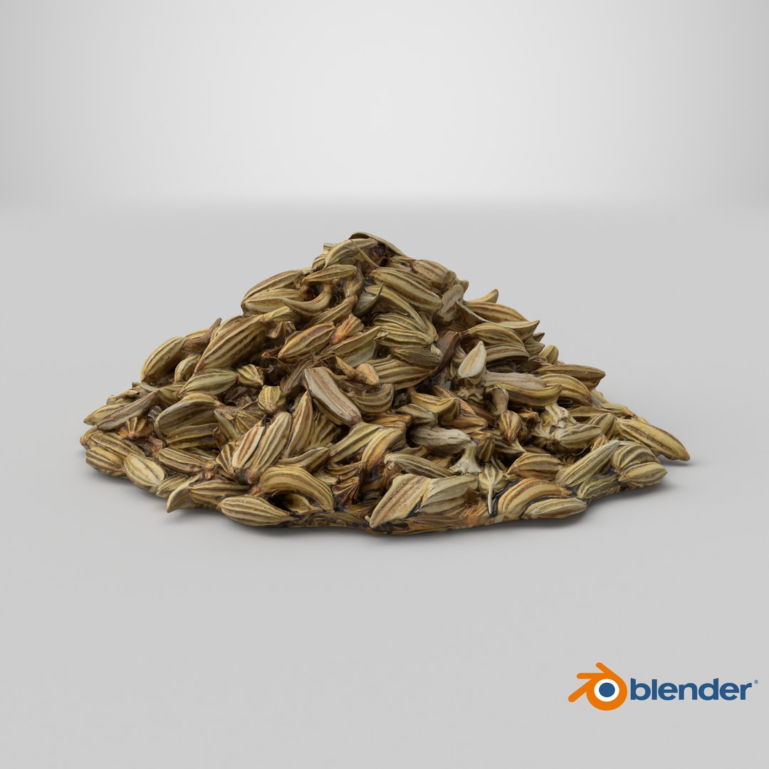 3D Fennel seeds model https://p.turbosquid.com/ts-thumb/Ns/A7vgEC/lF/stemcell_blender_cycles_render/png/1765484776/1920x1080/fit_q87/bd68a6fa5d4a54a2ab688c39aef4061ebd98c303/stemcell_blender_cycles_render.jpg