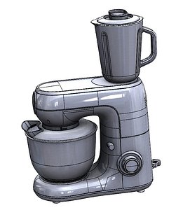Household Mixer - Stand Mixer with Blender 3D model