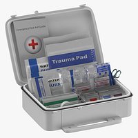 First Aid Kit Open and Closed