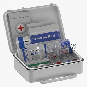 First Aid Kit Open and Closed