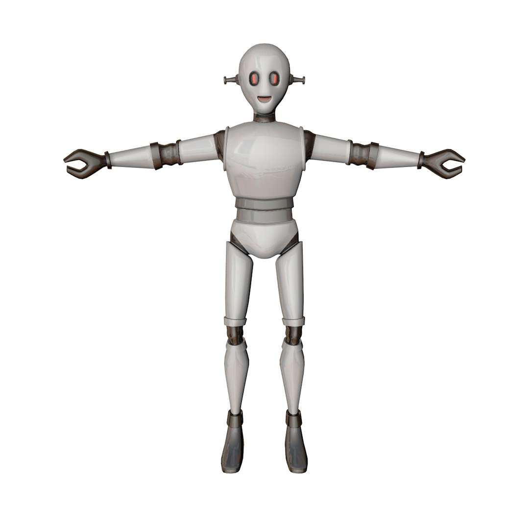 Robot Cartoon Character 3D Model - TurboSquid 1370721