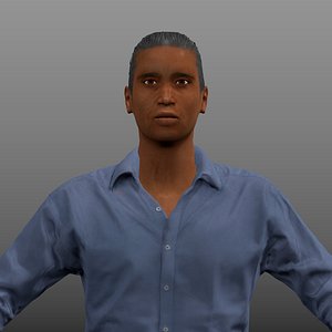 black man 3d model