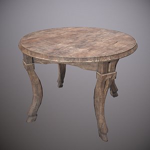Western Saloon Table - PBR Game Ready
