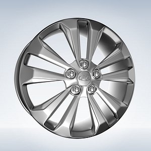 3d obj hyundai sonata car rim