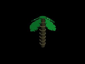 free lego palm 3d model