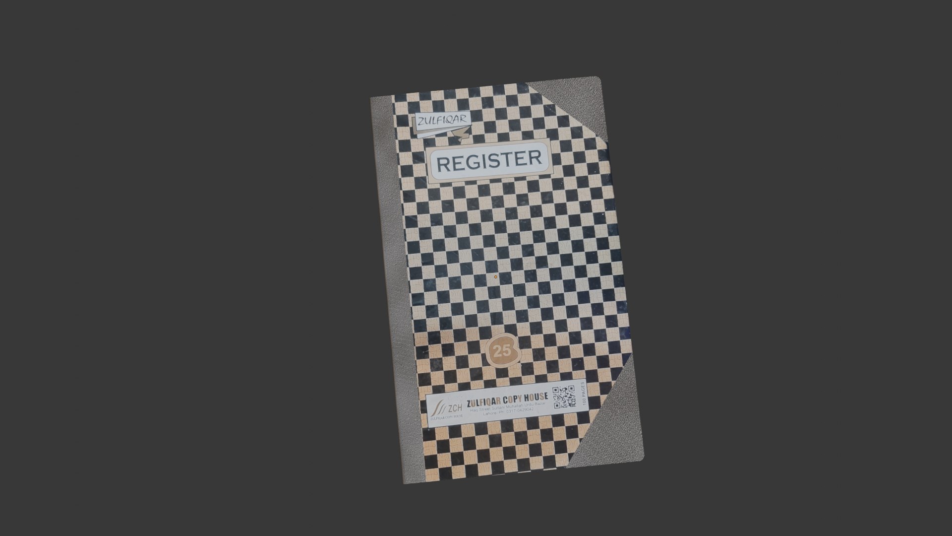 Free Notebook Register 3D Model - TurboSquid 2235130
