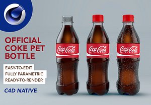Coke PET Bottle C4D native model