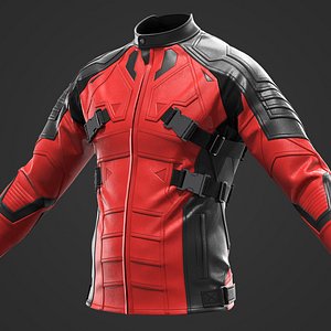 Cyberpunk leather jacket 3D model