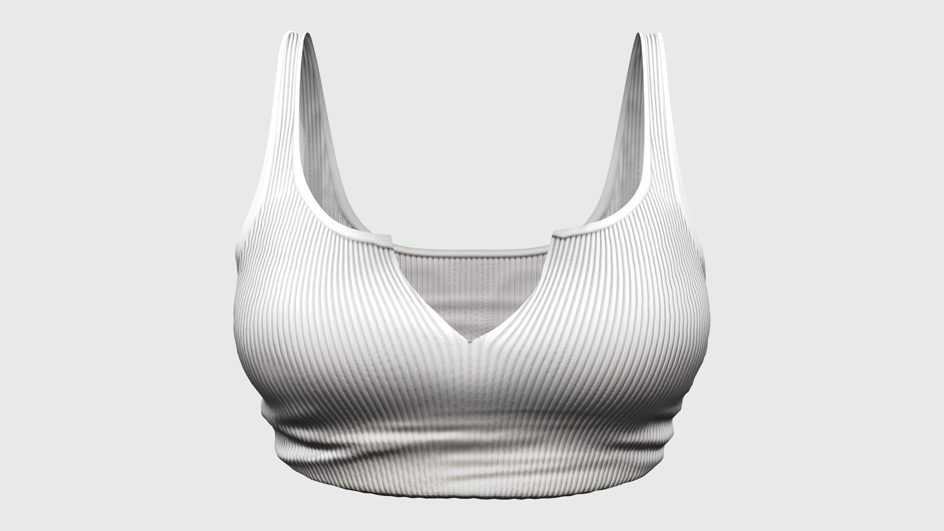 Cropped Tank Top 3D Model - TurboSquid 1962635