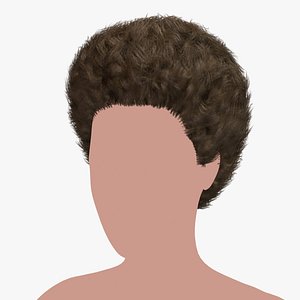 3D model hairstyle 10 hair