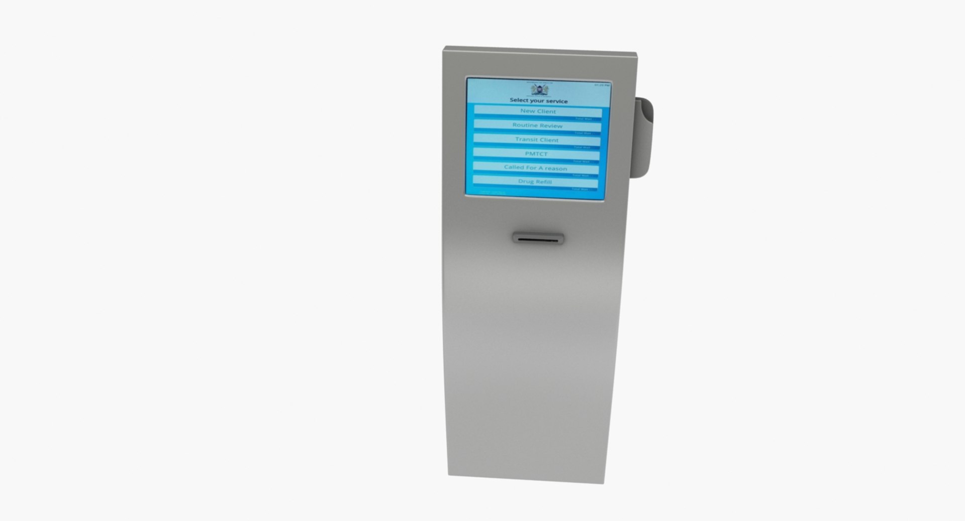 3D realistic ticket machine self - TurboSquid 1477630
