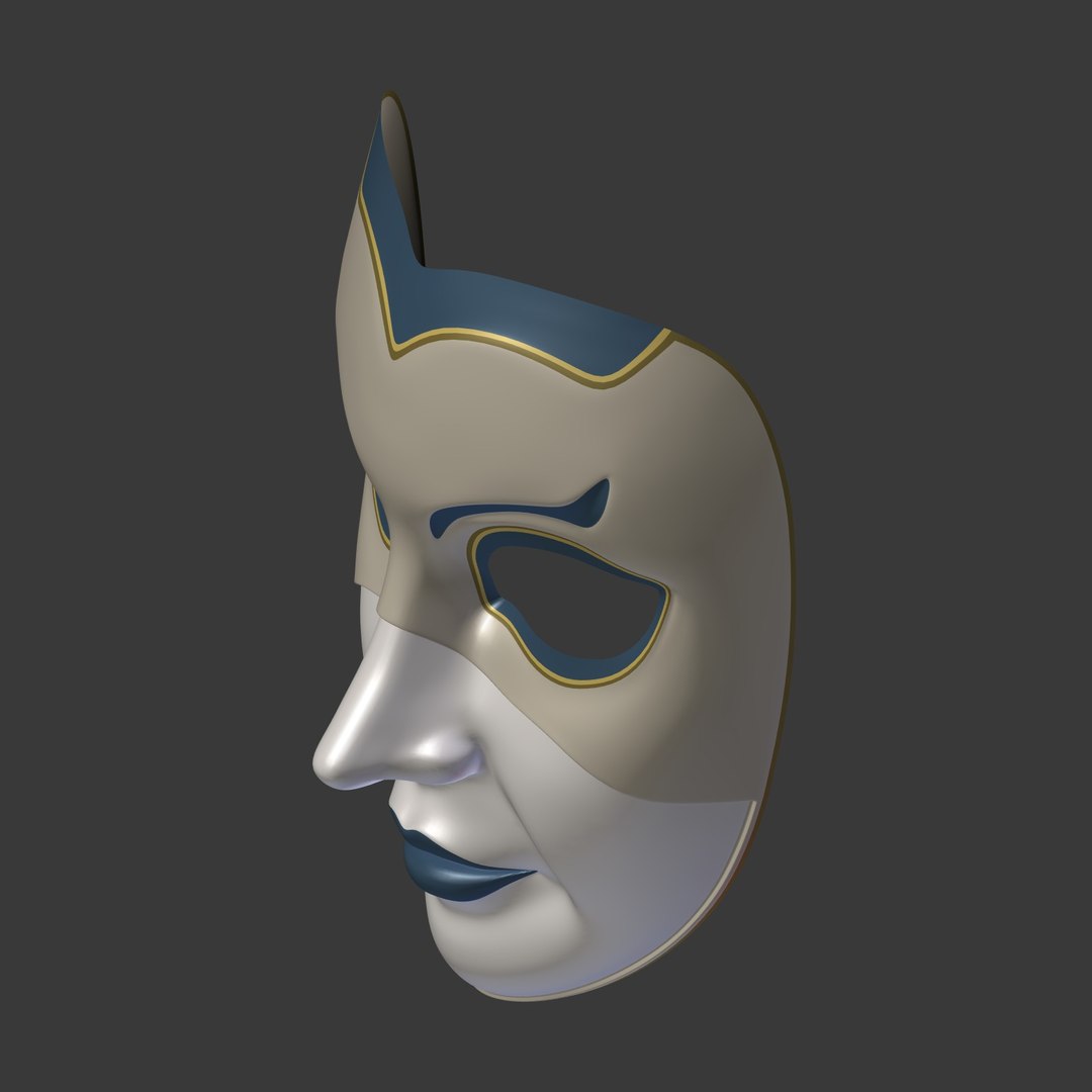 Mardi gras woman mask 3D model - TurboSquid 1581837