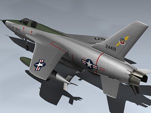 f-105f thunderchief 3d max