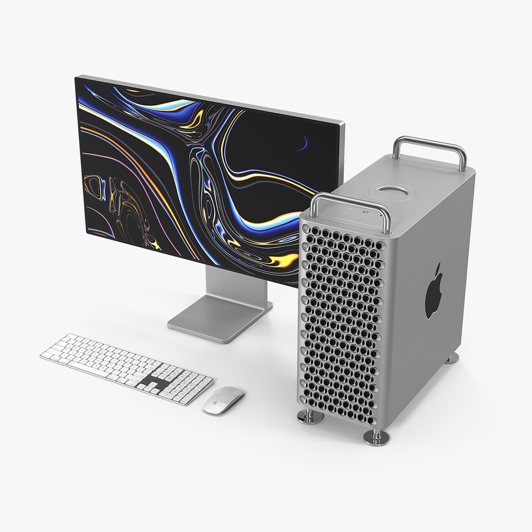 Mac Pro 2019 Set 3D model preview