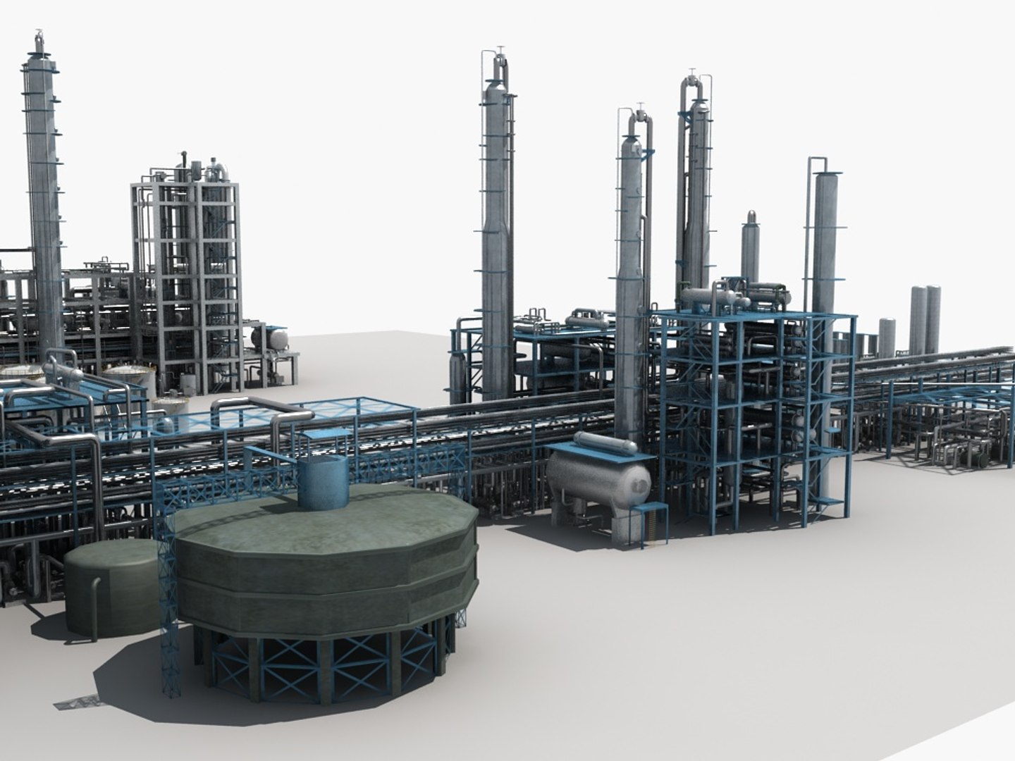 Refinery Unit Model - TurboSquid 1370663