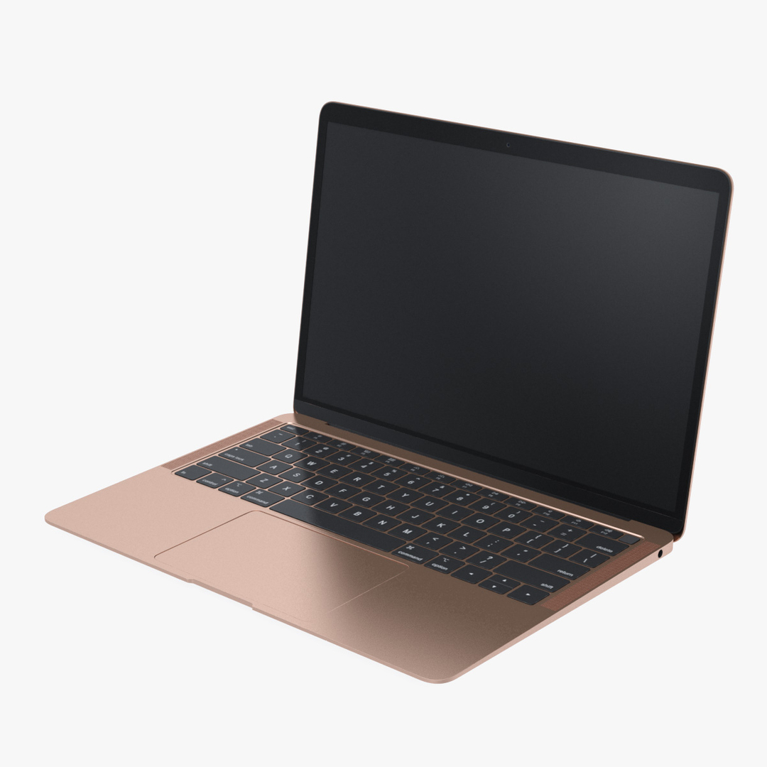 Ultraportable Laptop Gold Portable 3D TurboSquid 1381521