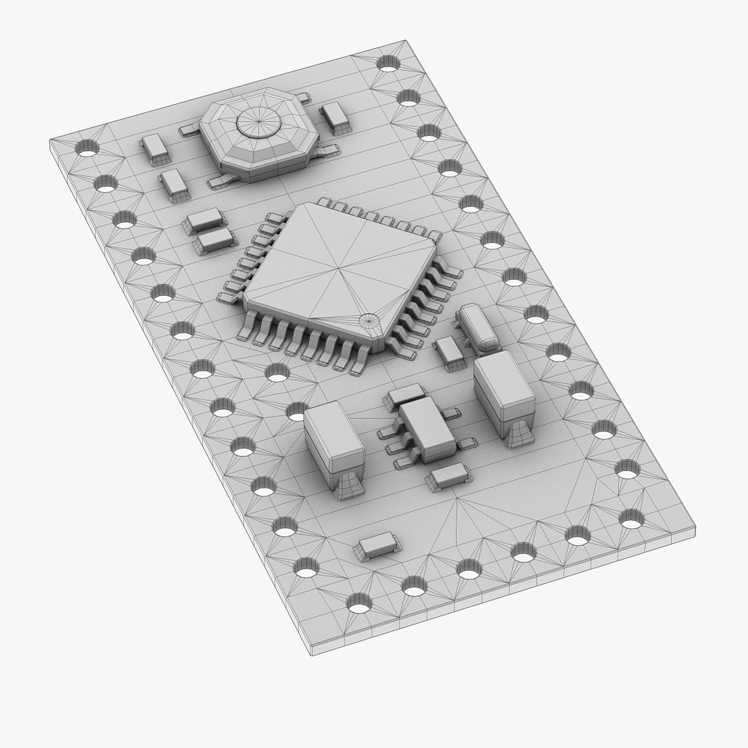 3d Model Arduino Mini Pro