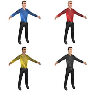 3D pack male figure skater