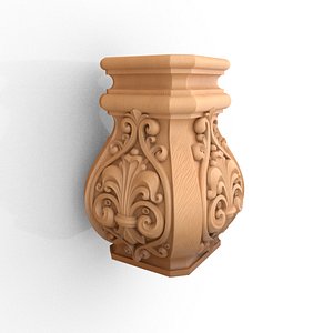Classic decorative Square Pedestal CNC 3D Print model