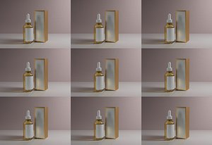 Cosmetics essence modern cosmetics cosmetics bottle cosmetics box toner toner model