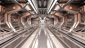 Sci-Fi Modular Corridor 2 Engine section