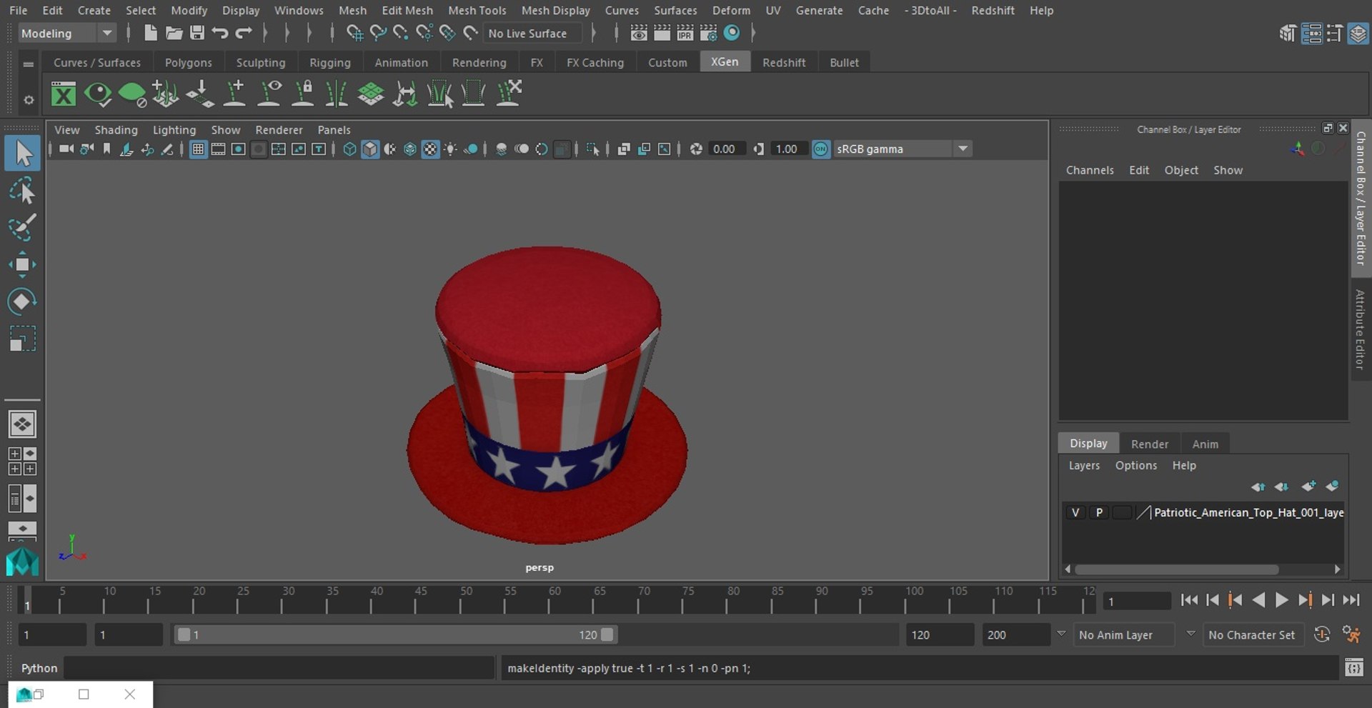 Patriotic American Top Hat 3D model https://p.turbosquid.com/ts-thumb/Nt/H2U8wz/Dw/patrioticamericantophatvray3dmodel018/jpg/1669926283/1920x1080/fit_q87/5b9c6731ca0b239878ba8c52805fa00b5d031f54/patrioticamericantophatvray3dmodel018.jpg