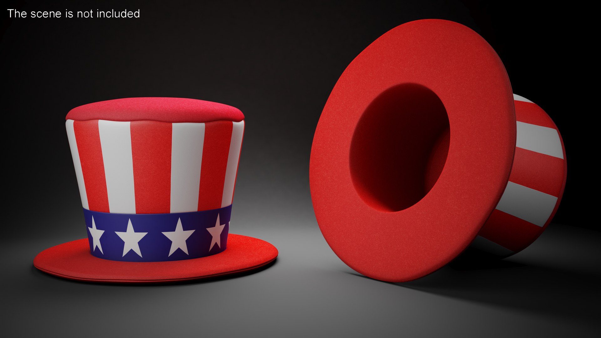 Patriotic American Top Hat 3D model https://p.turbosquid.com/ts-thumb/Nt/H2U8wz/FG/patrioticamericantophatvray3dmodel003/jpg/1669926225/1920x1080/fit_q87/3d6296cc5d1c4d28acc57327947bc573fdba0efe/patrioticamericantophatvray3dmodel003.jpg